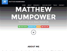 Tablet Screenshot of matthewmumpower.com